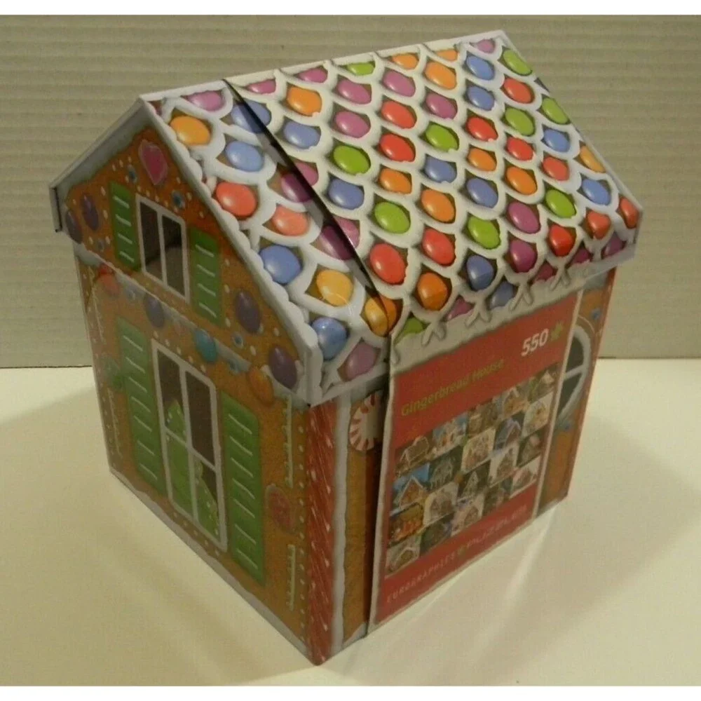 Eurographics Gingerbread House Jigsaw Christmas Puzzle Tin 550 Piece Gift NIP